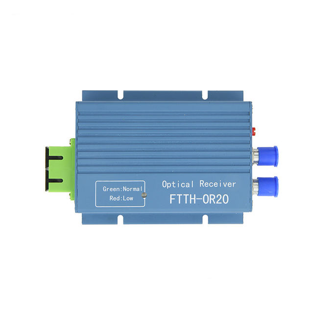 1000MHz Catv GEPONシステムのためのマイクロFtth光学ノード2出力ポートCATV AGC WDM